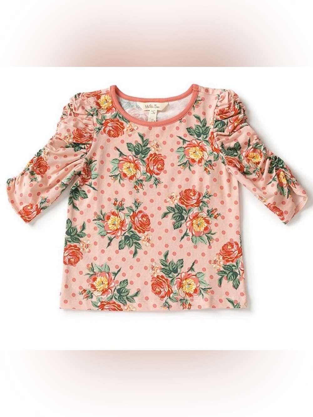 Matilda Jane Think Pink Polka Dot Top